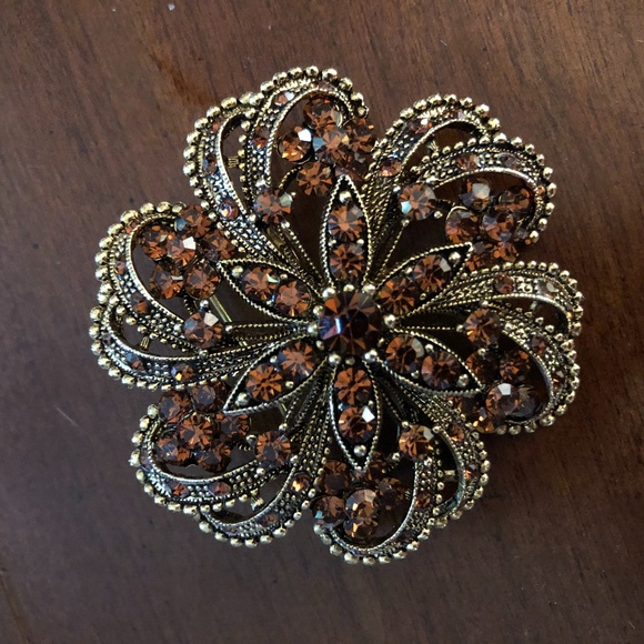 Beautiful Jeweled Brooch - Picture 1 of 2